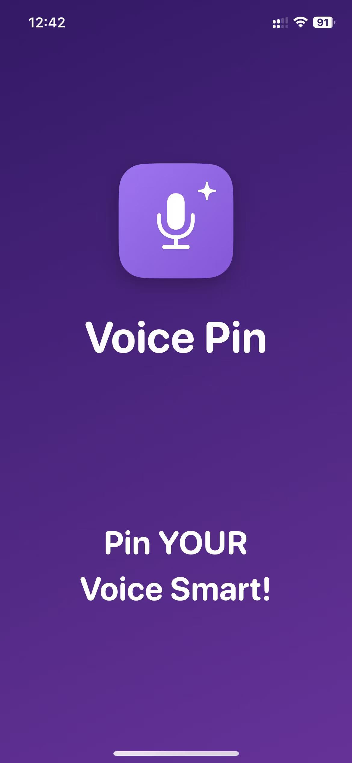 AI Voice PIN main interface - Speak it and Stick it, Never Miss it!